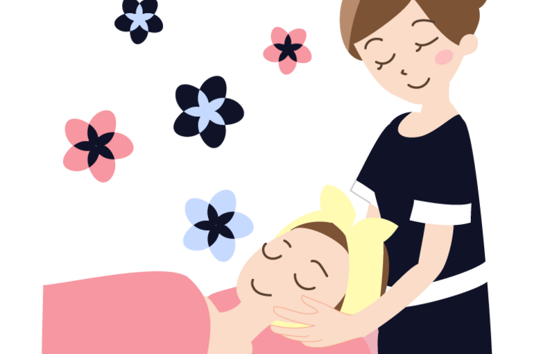 小顔イラスト