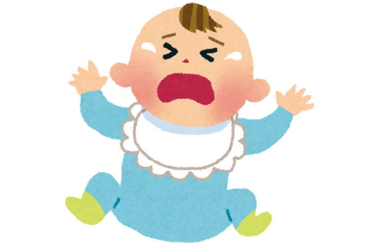 赤ちゃん　泣きイラスト